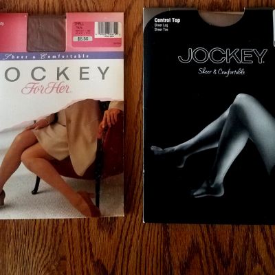 Two Vintage Jockey Pantyhose Small 4